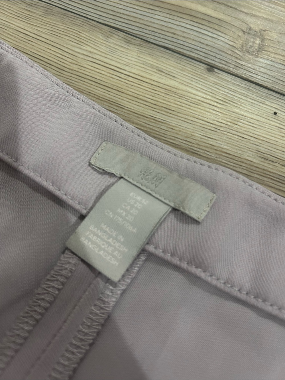 H&M Wide-Leg Pull-On Pants in Light Mauve - Picture 2 of 2